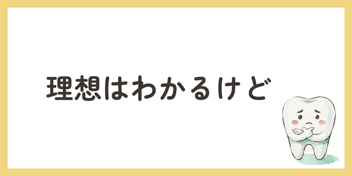 理想はわかるけど